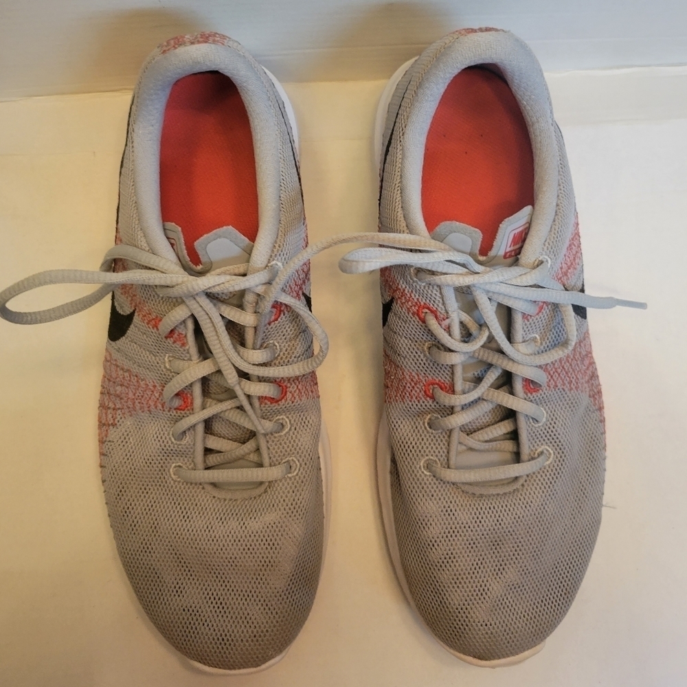 Nike Boys Flex Fury Running Shoes Gray Lace Up Mesh Sneakers Size 5Y - Picture 8 of 8